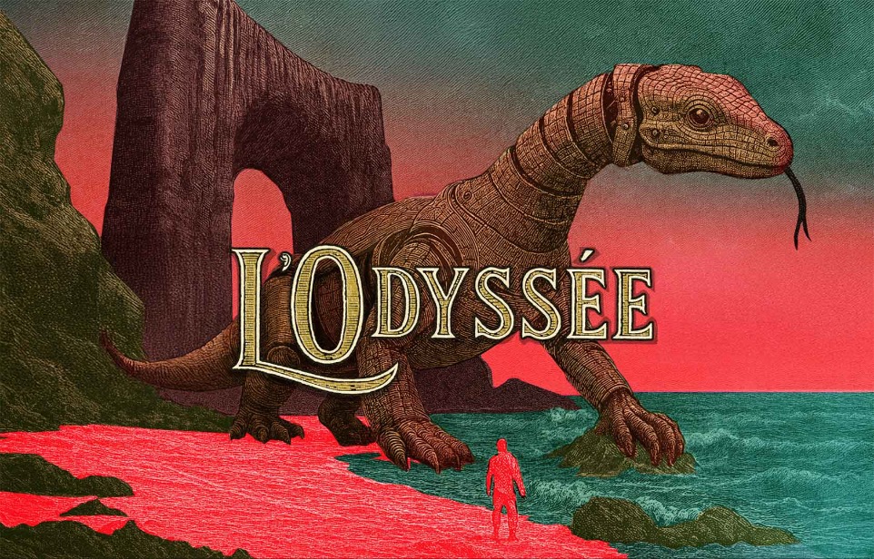 L'affiche du spectacle du Varan de Voyage : l'Odyssée