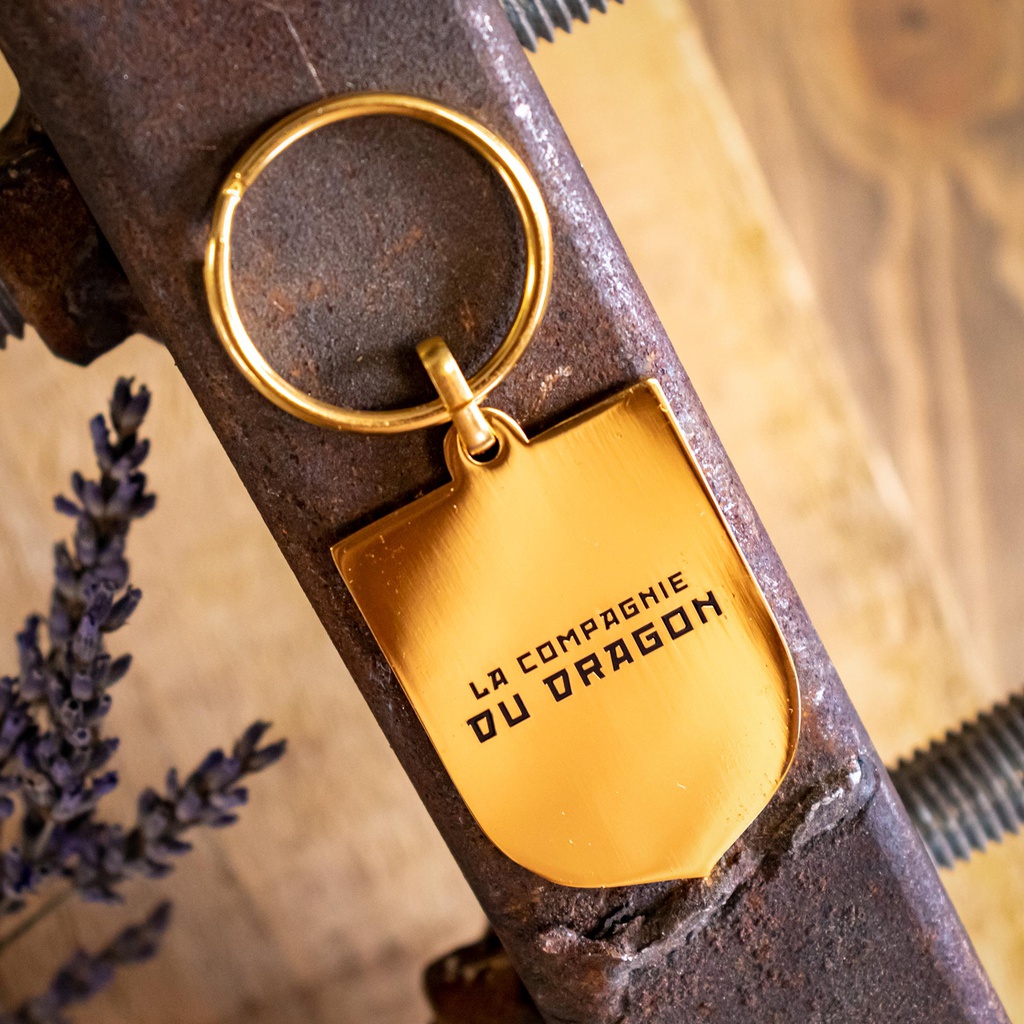 Porte clefs émaillé "blason Dragon de Calais"