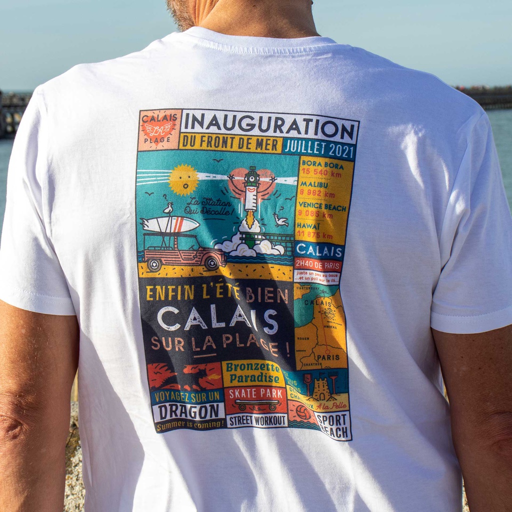 Tee shirt Calais la plage inauguration