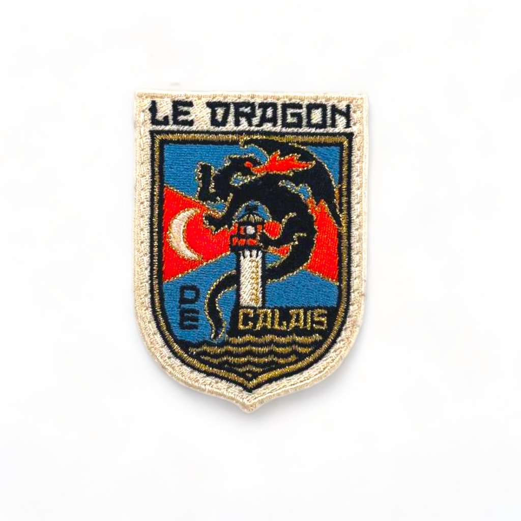 Ecusson brodé blason dragon de Calais
