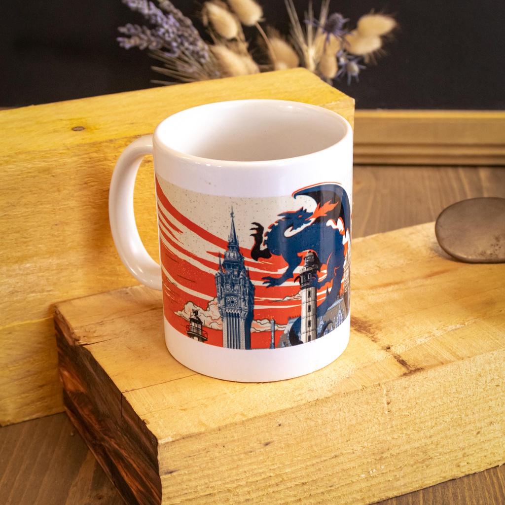 [80370300471 (V04)] Mug dragon quartiers orange