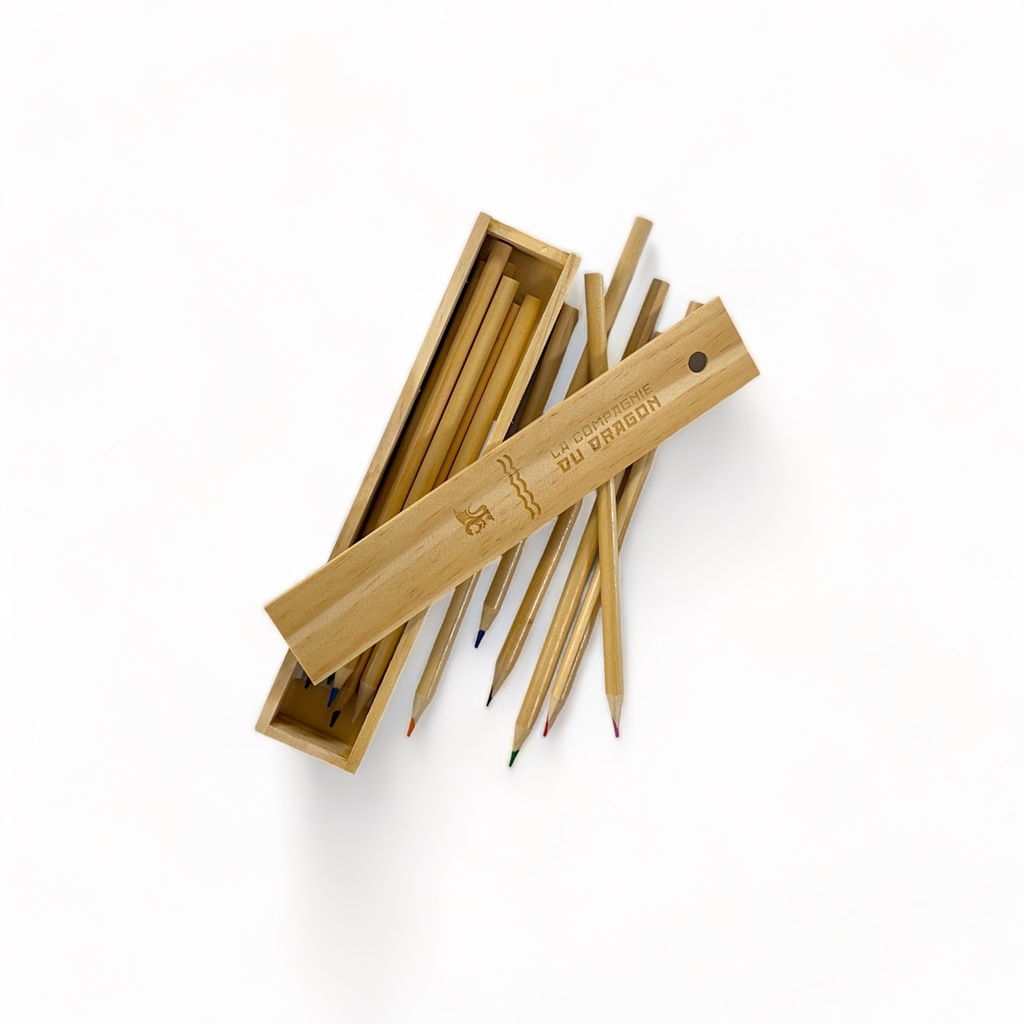 [DDC-19-PAP-022] Plumier crayons de couelurs dragon de Calais