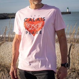 Tee shirt Calais la plage rose
